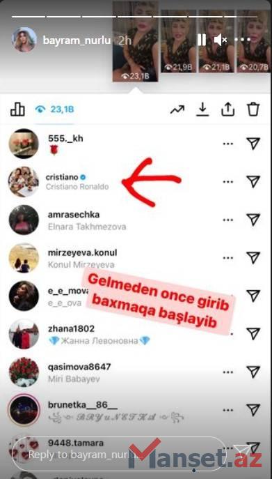 Ronaldo Bayram Nurluya inanılmaz JEST ETDİ - FOTO