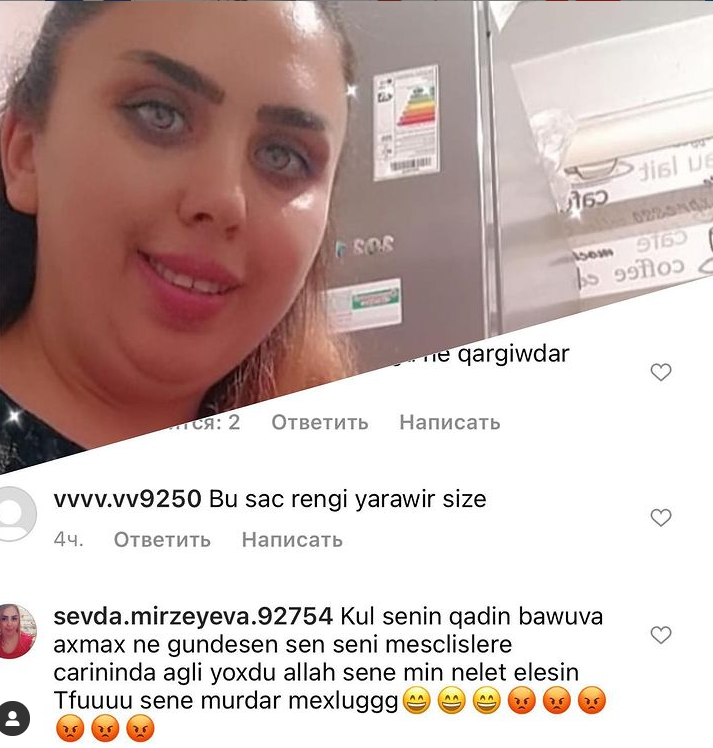 Rəqqasə Fatimə sosial şəbəkədə izləyicisi ilə dalaşdı: “İndi al, payını...”