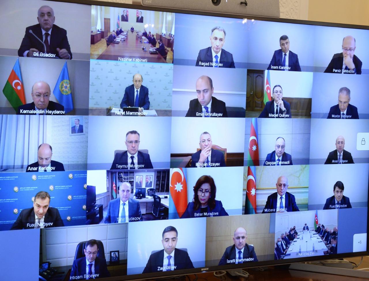 Nazirlər Kabinetinin iclası keçirildi