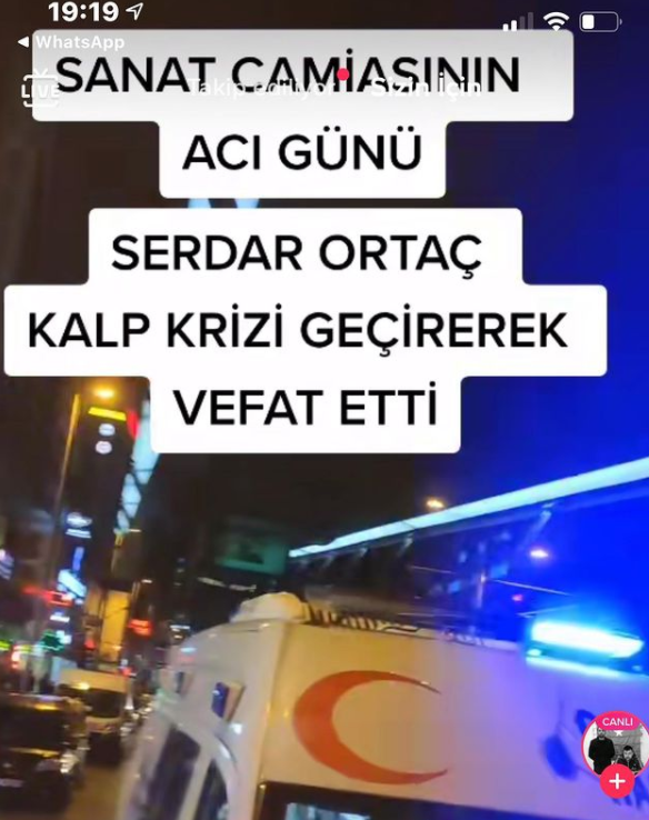Sərdar Ortacın ölüm xəbəri yayıldı: "İnfarkt keçirib"