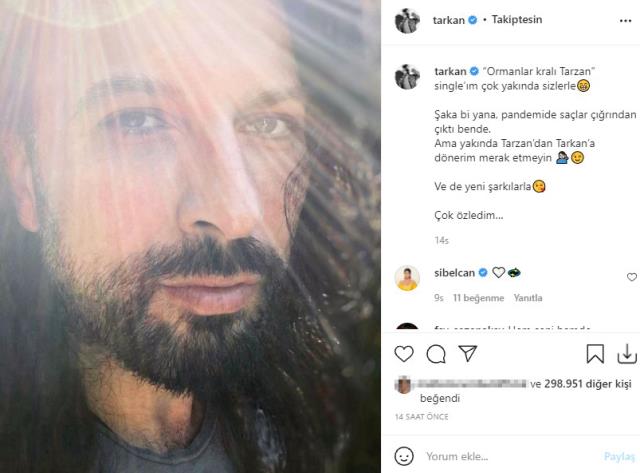 Tarkan özünü "Tarzan"a bənzətdi - FOTO