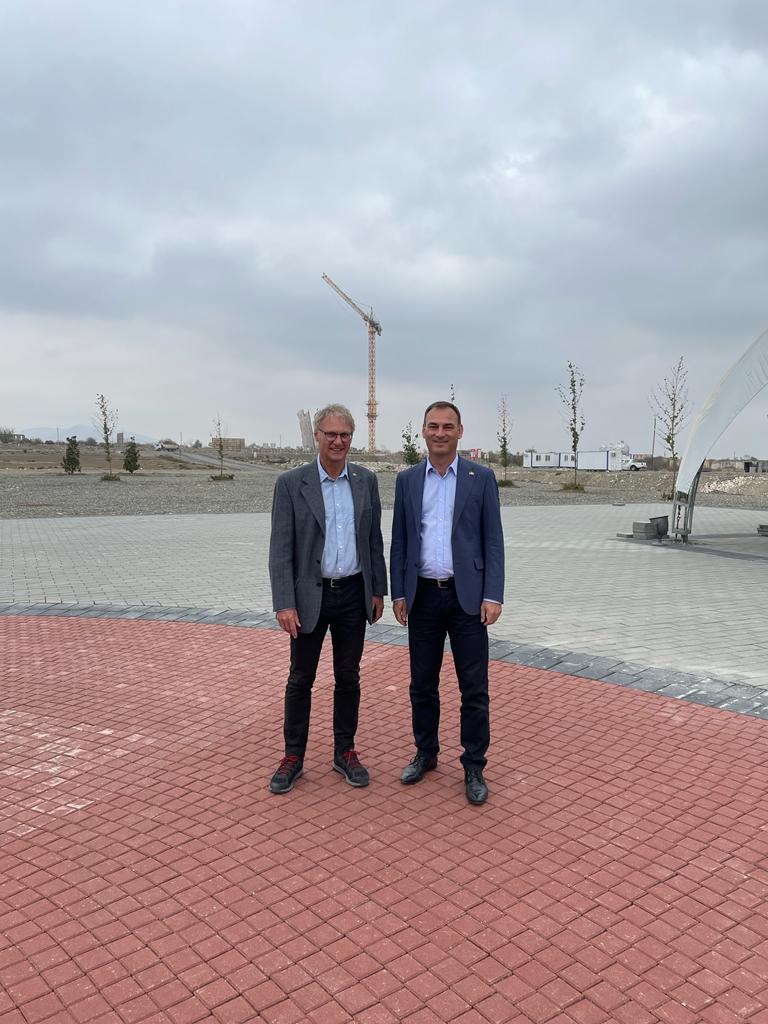 Almaniya səfiri Ağdam məscidində - FOTO