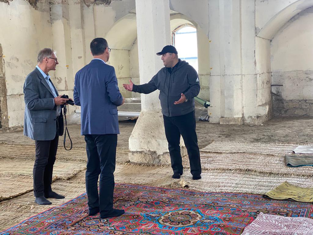 Almaniya səfiri Ağdam məscidində - FOTO
