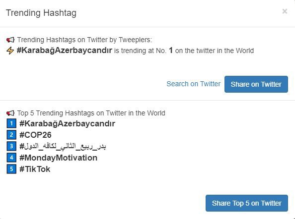 #KarabağAzerbaycandır paylaşımları dünya trendində - FOTO