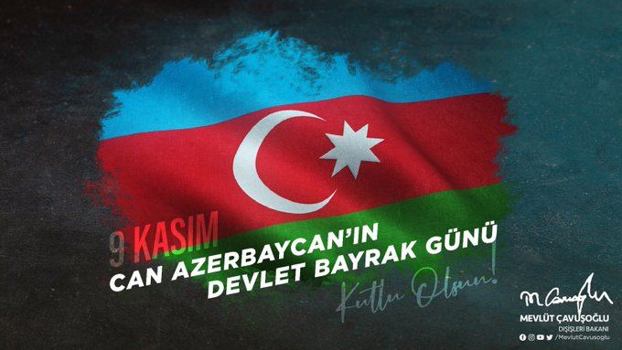 Çavuşoğlu Azərbaycanı Vahabzadənin şeiri ilə təbrik etdi - FOTO