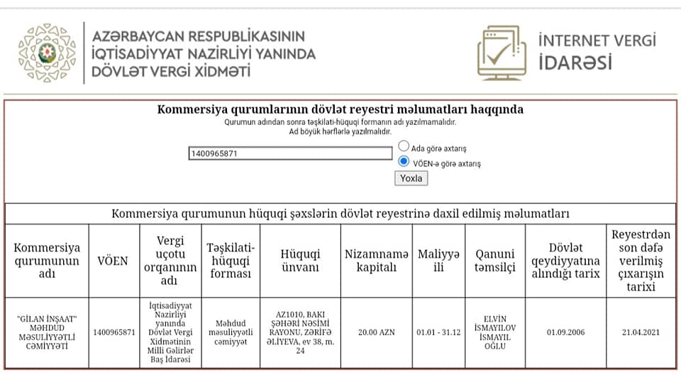 İşdən çıxarılan İsmayıl İsmayılovun oğlunun biznes şəbəkəsi - SİYAHI