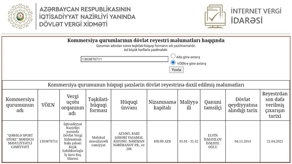 İşdən çıxarılan İsmayıl İsmayılovun oğlunun biznes şəbəkəsi - SİYAHI