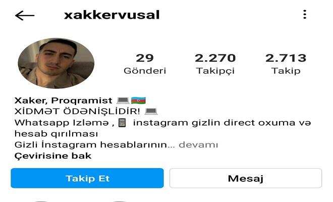 İnstaqramda bu şəxs xaker adı ilə pulunuzu oğurlayır – FOTO