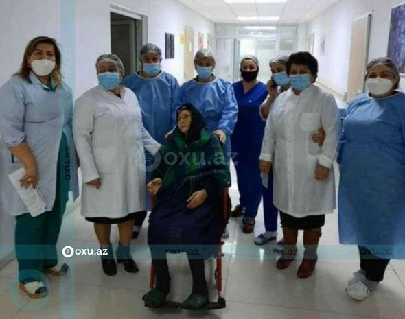 Azərbaycanda 109 yaşlı qadın koronavirusdan sağaldı - FOTO