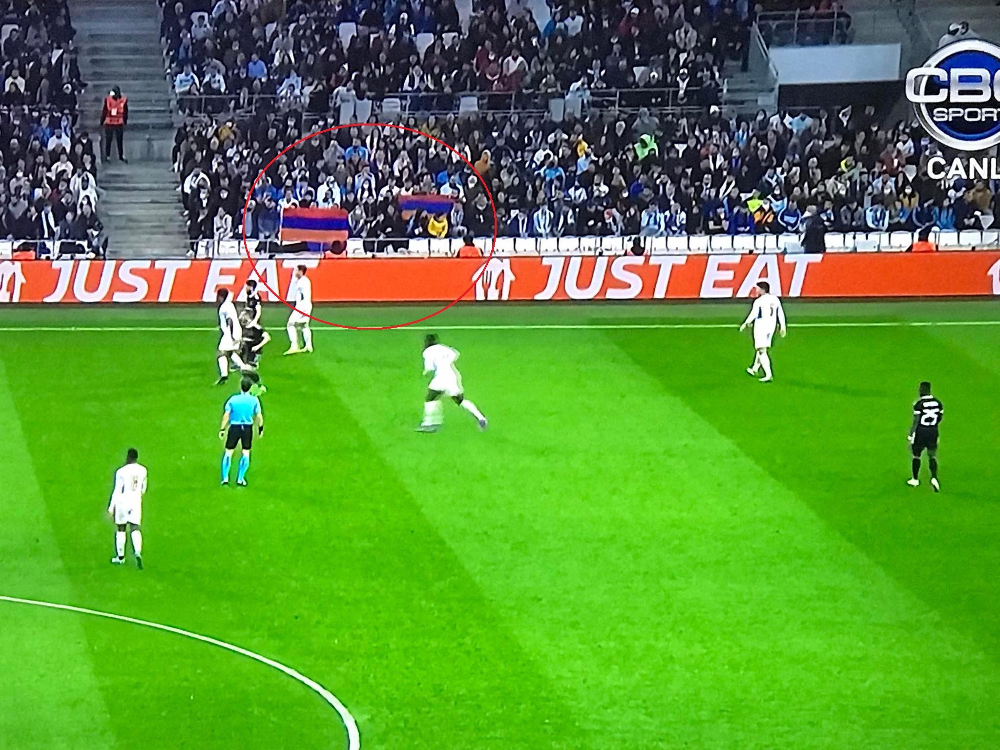 “Marsel” – “Qarabağ” matçında erməni təxribatı - Foto