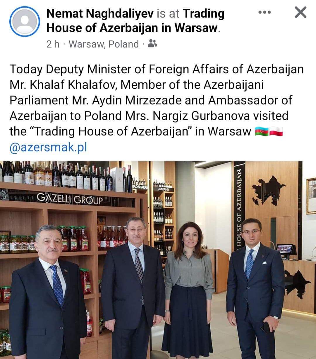 Varşavadakı “Azərbaycan Ticarət Evi”ndə görüş keçirildi - FOTO