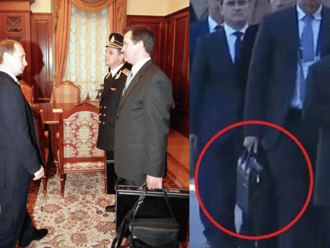 Putinin daim yanında gəzdirdiyi "qara çanta"nın sirri - FOTOLAR