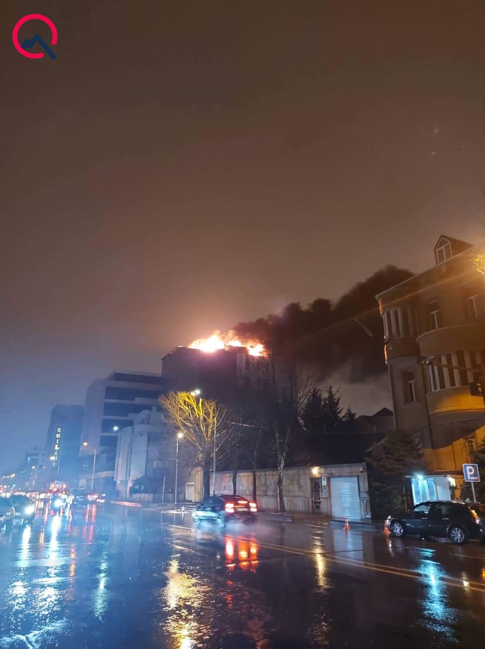 Hafiz Məmmədovun hotelində yanğın - FOTOLAR