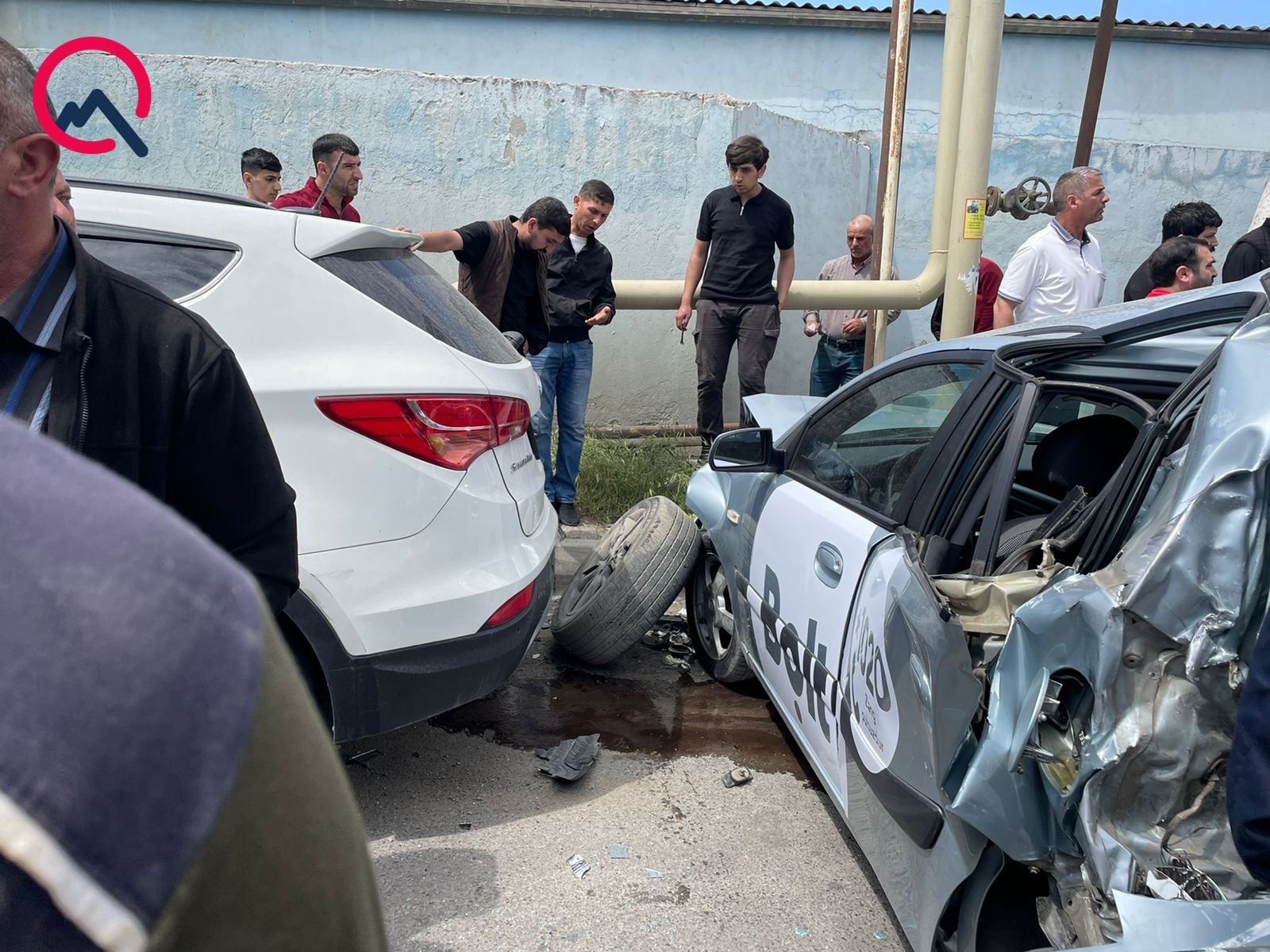 "165"in sərxoş sürücüsü 3 avtomobili əzdi - FOTO