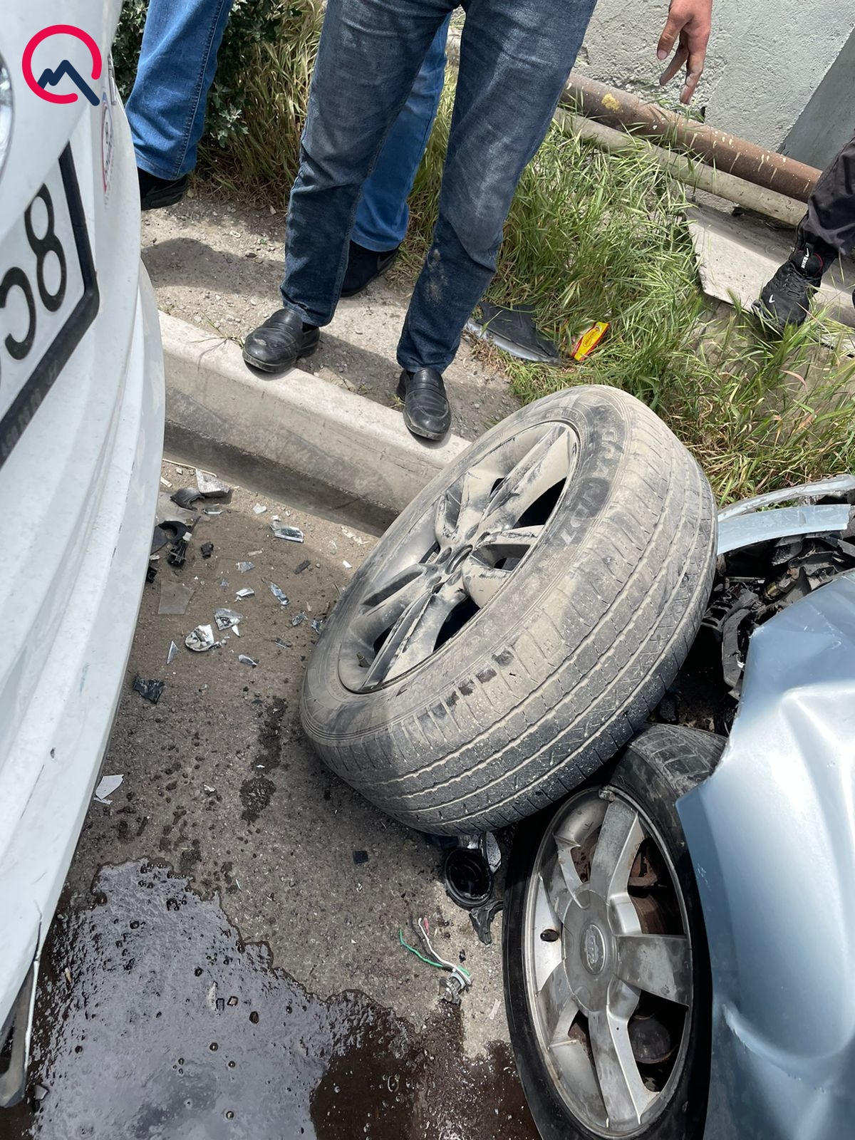 "165"in sərxoş sürücüsü 3 avtomobili əzdi - FOTO