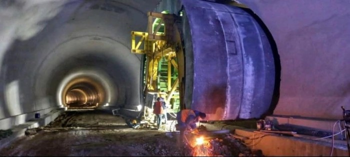 Şuşa yolundakı tunellərin tikintisindən FOTOLAR