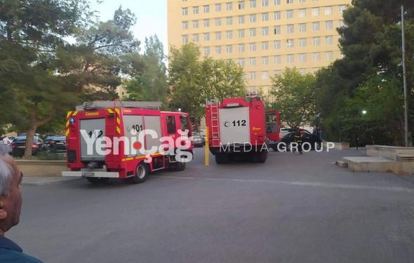 AMEA-nın Radiasiya Problemləri İnstitutunda YANĞIN - FOTOLAR