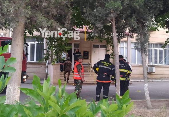 AMEA-nın Radiasiya Problemləri İnstitutunda YANĞIN - FOTOLAR