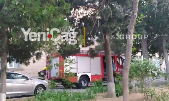 AMEA-nın Radiasiya Problemləri İnstitutunda YANĞIN - FOTOLAR