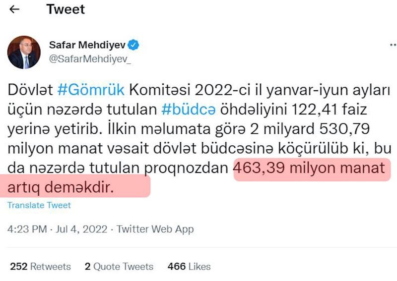 Səfər Mehdiyevin işdən çıxarılmadan 10 gün əvvəlki YALANI - FOTOFAKT