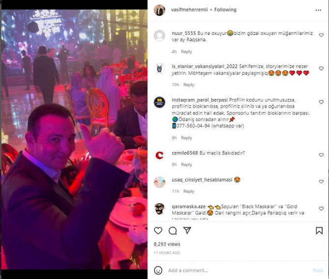 Vasif Məhərrəmli onun ifasını bəyənmədi: "Bu nə oxuyur, ay Rəqsanə?" - FOTO/VİDEO