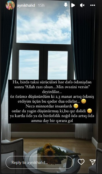 Aynişan Quliyeva: "Sürücülər düşünürmüş ki, bu qız dəlidir" - FOTOLAR