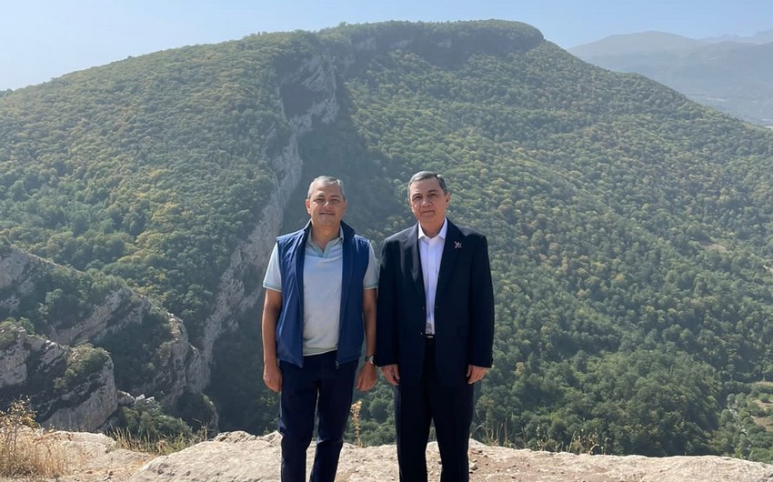 Türkmənistanın yeni səfiri Şuşaya getdi - FOTO