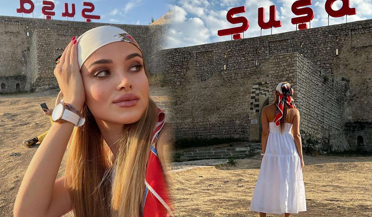 Xalq artistinin qızı Şuşada - FOTOLAR