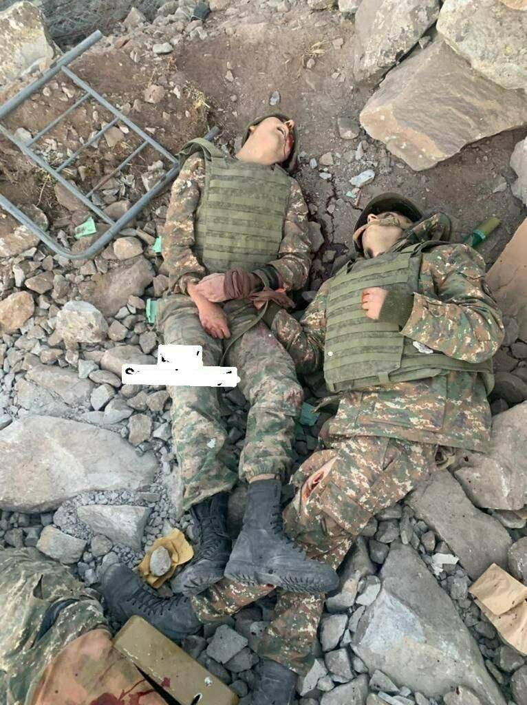 Ordumuzun zərərsizləşdirdiyi erməni hərbçilərin cəsədləri - FOTOLAR