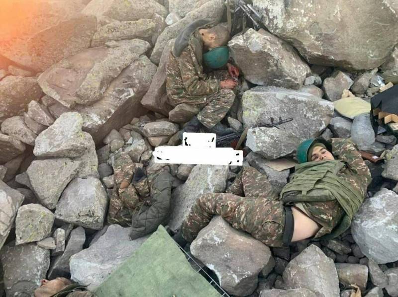 Ordumuzun zərərsizləşdirdiyi erməni hərbçilərin cəsədləri - FOTOLAR