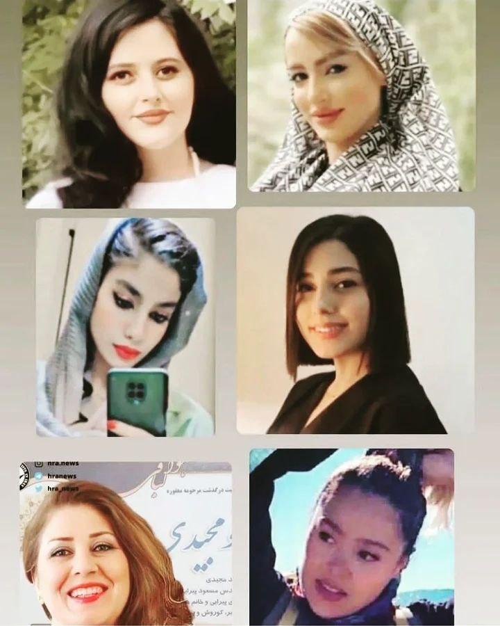 İranda etiraz aksiyalarında qətlə yetirilən xanımlar - FOTO