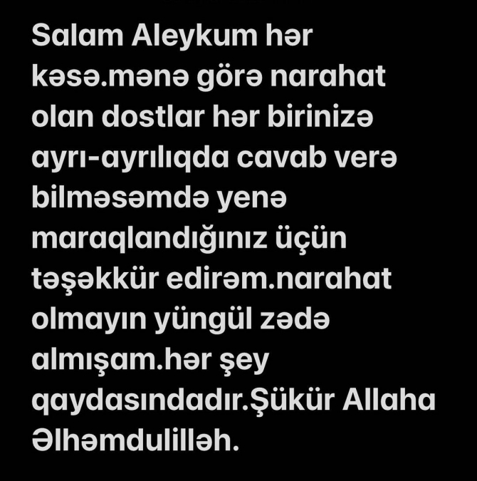 Üzeyir Mehdizadə xəsarət aldı - Sənətçiyə 12 tikiş vuruldu - FOTO