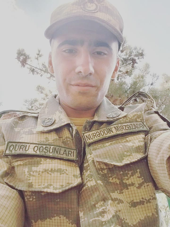 Bədbəxt hadisə nəticəsində həlak olan əsgərimizin FOTOSU