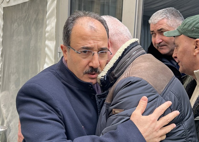 Türkiyə səfiri terror aktı zamanı şəhid olan Orxanın yas mərasimində - FOTOLAR