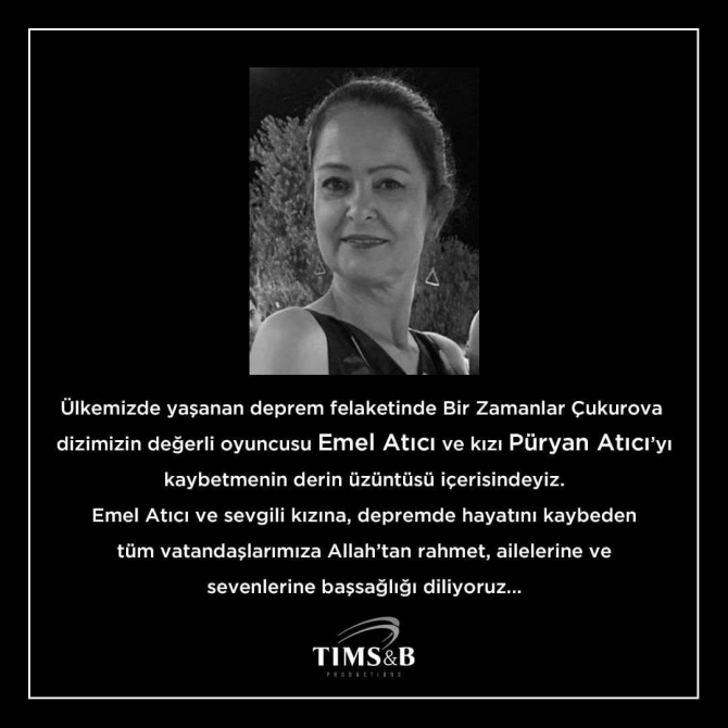 "Bir zamanlar Çukurova"nın aktrisası dağıntılar altında qalaraq öldü - FOTO