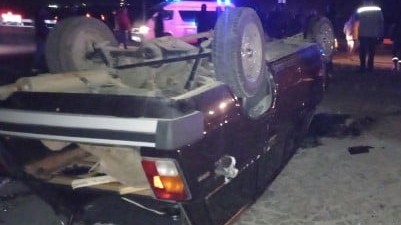 Sabiq deputatın oğlu iş adamının maşınını qaçırıb, qəza törətdi - FOTOLAR