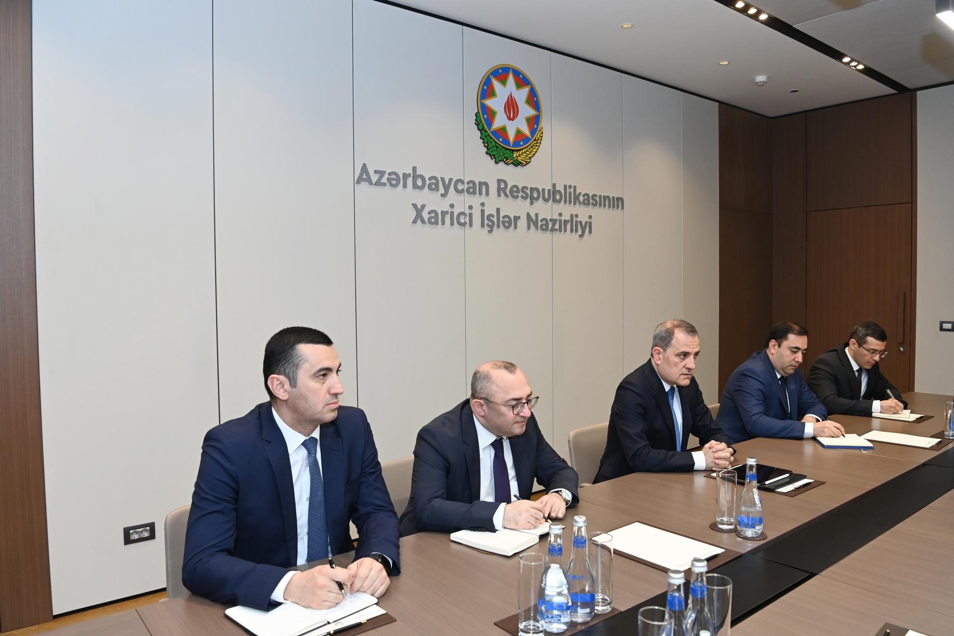 Ceyhun Bayramov ABŞ rəsmisi ilə Azərbaycan-Ermənistan sülh sazişini müzakirə etdi - FOTO