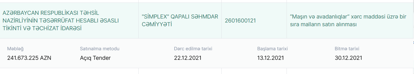 Elm və Təhsil Nazirliyinin MÜƏMMALI TENDERLƏRİ: "Şans" niyə ancaq bir şirkətin üzünə gülür?