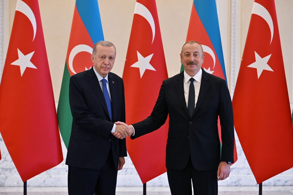 Azərbaycan və Türkiyə prezidentlərinin təkbətək görüşü BAŞLADI - FOTO