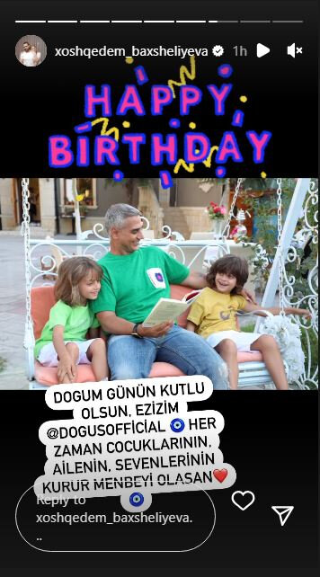 Xoşqədəm ayrıldıqları deyilən Doğuşla bağlı paylaşım etdi: "Uşaqlarının..." + FOTO