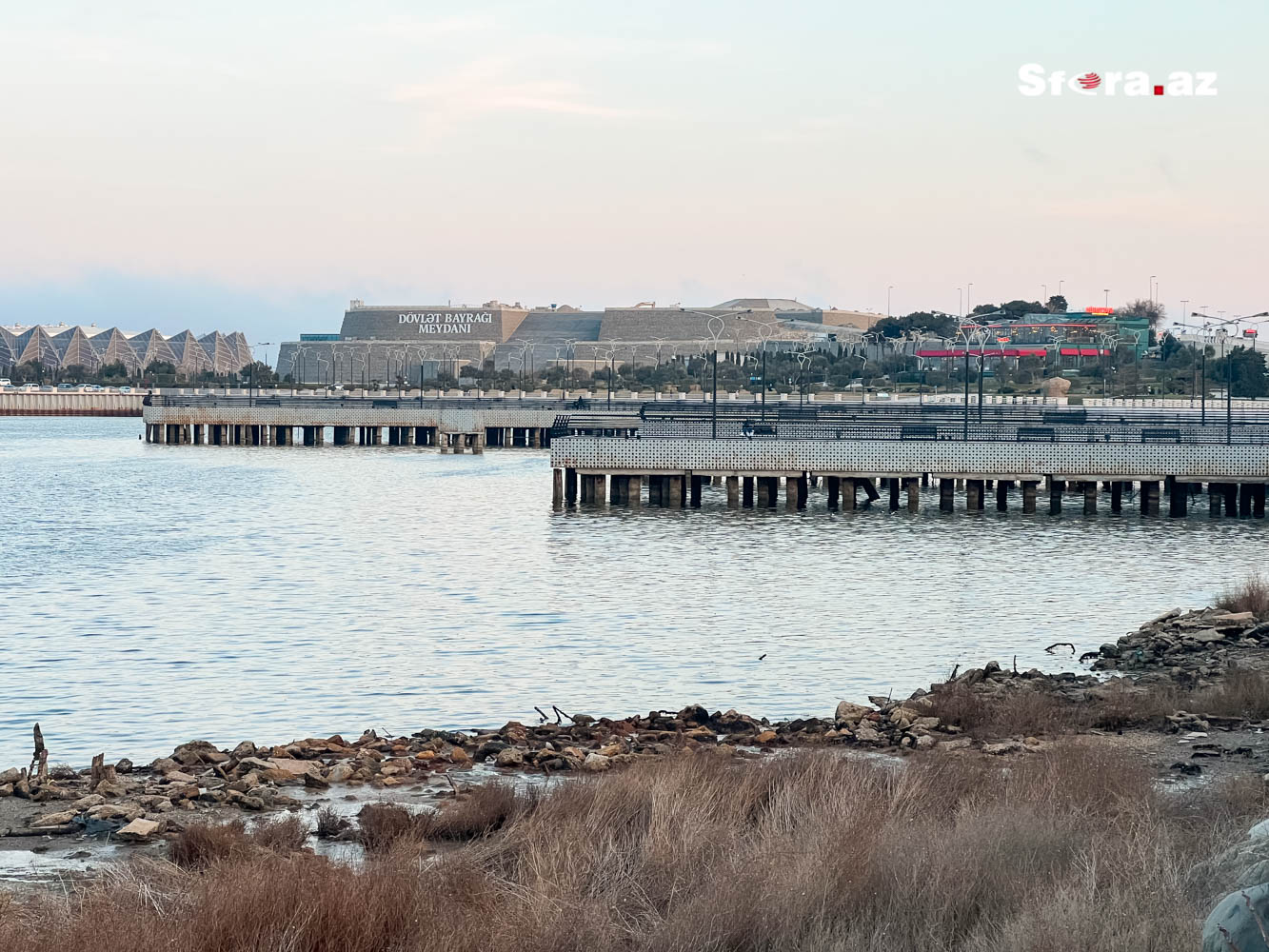 Xəzərin suyunda kəskin azalma var - Sfera.az-ın FOTOREPORTAJI