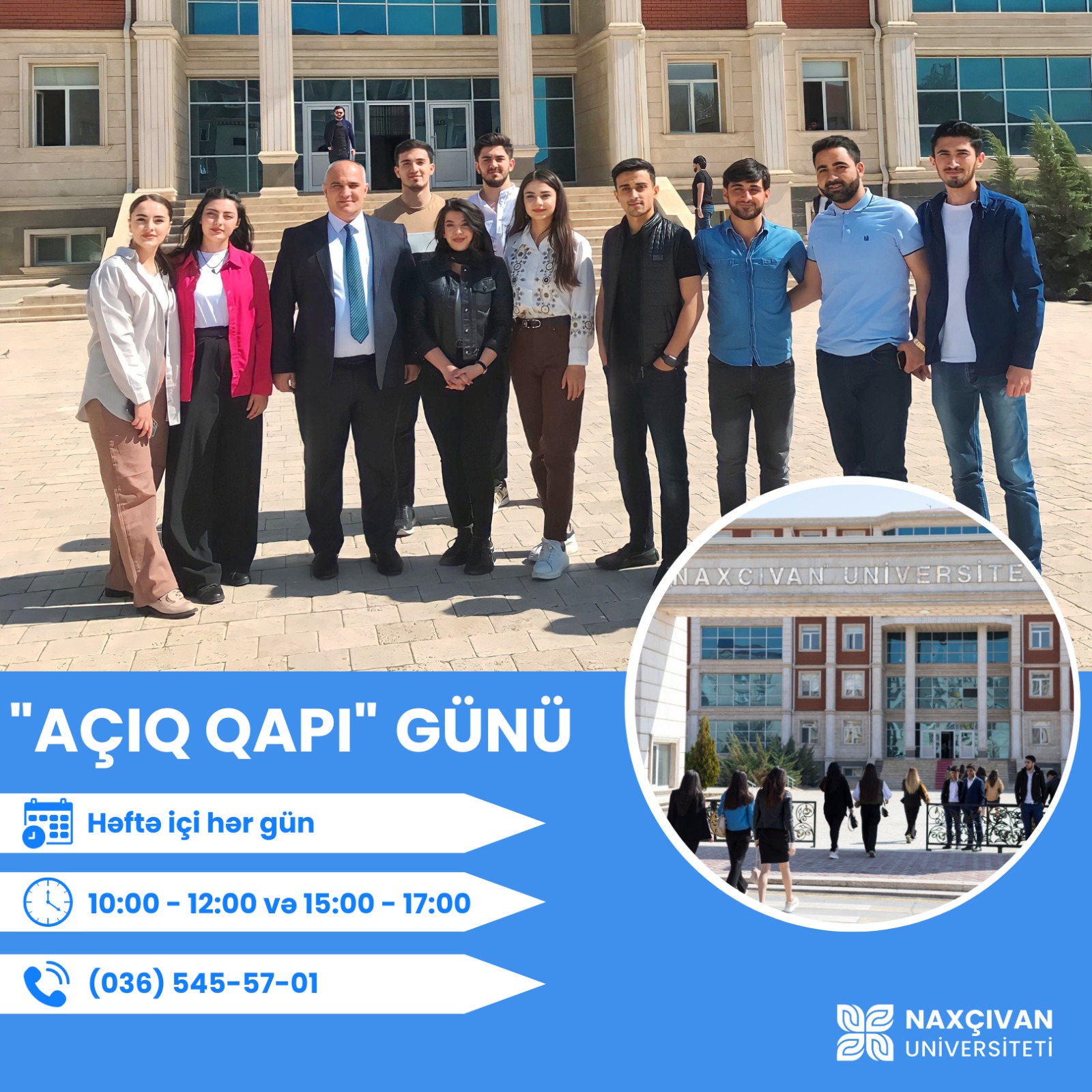 “Naxçıvan” Universiteti “Açıq qapı” günü elan EDİR - FOTO