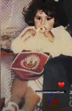 Günel Zeynalova uşaqlıq şəklini paylaşdı - FOTO