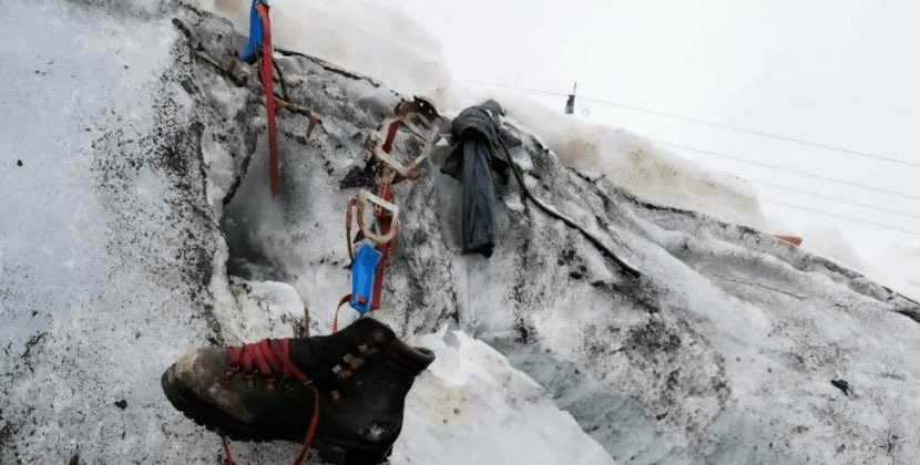 Əriyən buzlaqda 37 il əvvəl yoxa çıxan alpinistin cəsədi tapıldı - FOTO