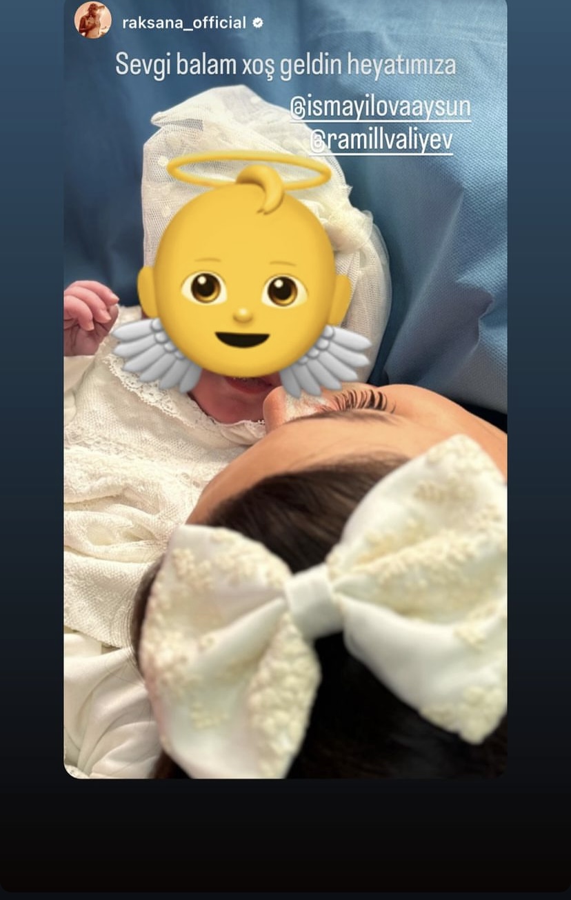 Müğənni Aysun İsmayılova ana oldu - FOTO