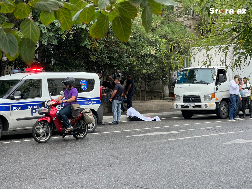 Piyada keçidi hələ də salınmayan o yolda DAHA BİR ÖLÜM - FOTOLAR