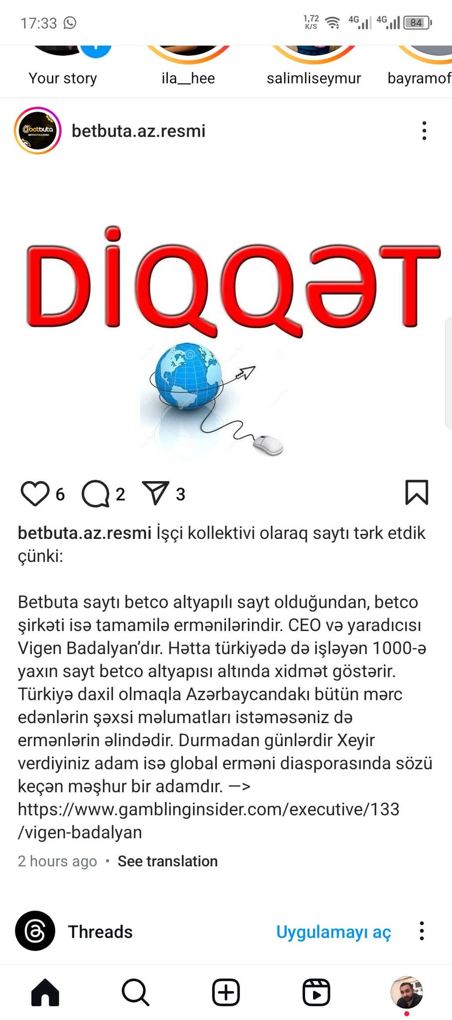 Qanunsuz mərc saytı "Betbuta" ermənilərinmiş - FOTOLAR