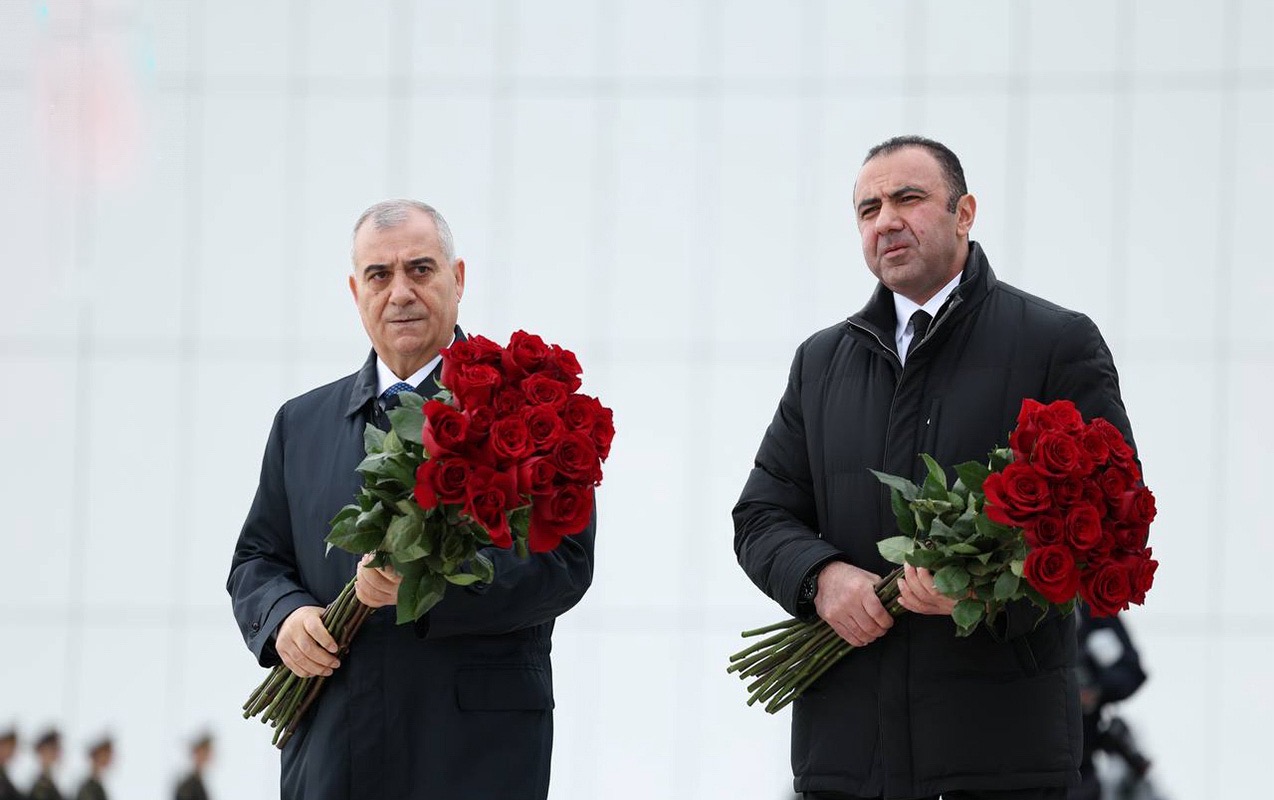 Əli Nağıyev və Orxan Sultanov Zəfər parkını ziyarət etdi - FOTOLAR