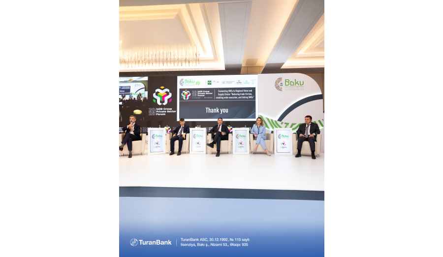 TuranBank-ın İH Sədri İslam İnkişaf Bankı Qrupunun İllik Toplantılarında spiker qismində çıxış edib — foto 1