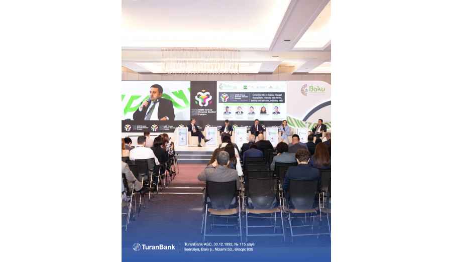 TuranBank-ın İH Sədri İslam İnkişaf Bankı Qrupunun İllik Toplantılarında spiker qismində çıxış edib — foto 2